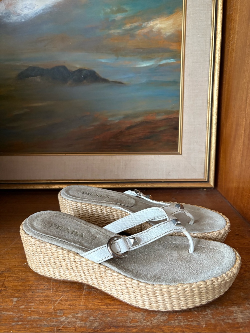 Prada Espadrille Flip Flop 7 (6.5)